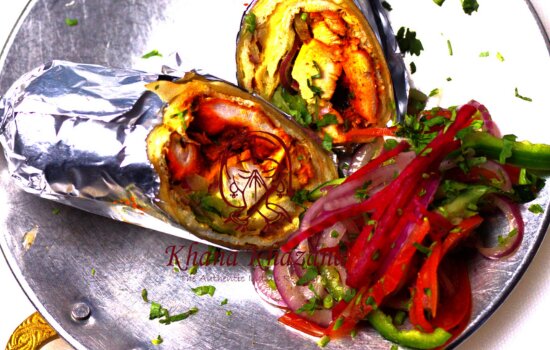 Chicken Kati Kebab