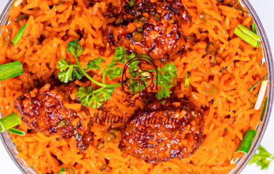 Vegetable Tripple Schezuan Fried Rice